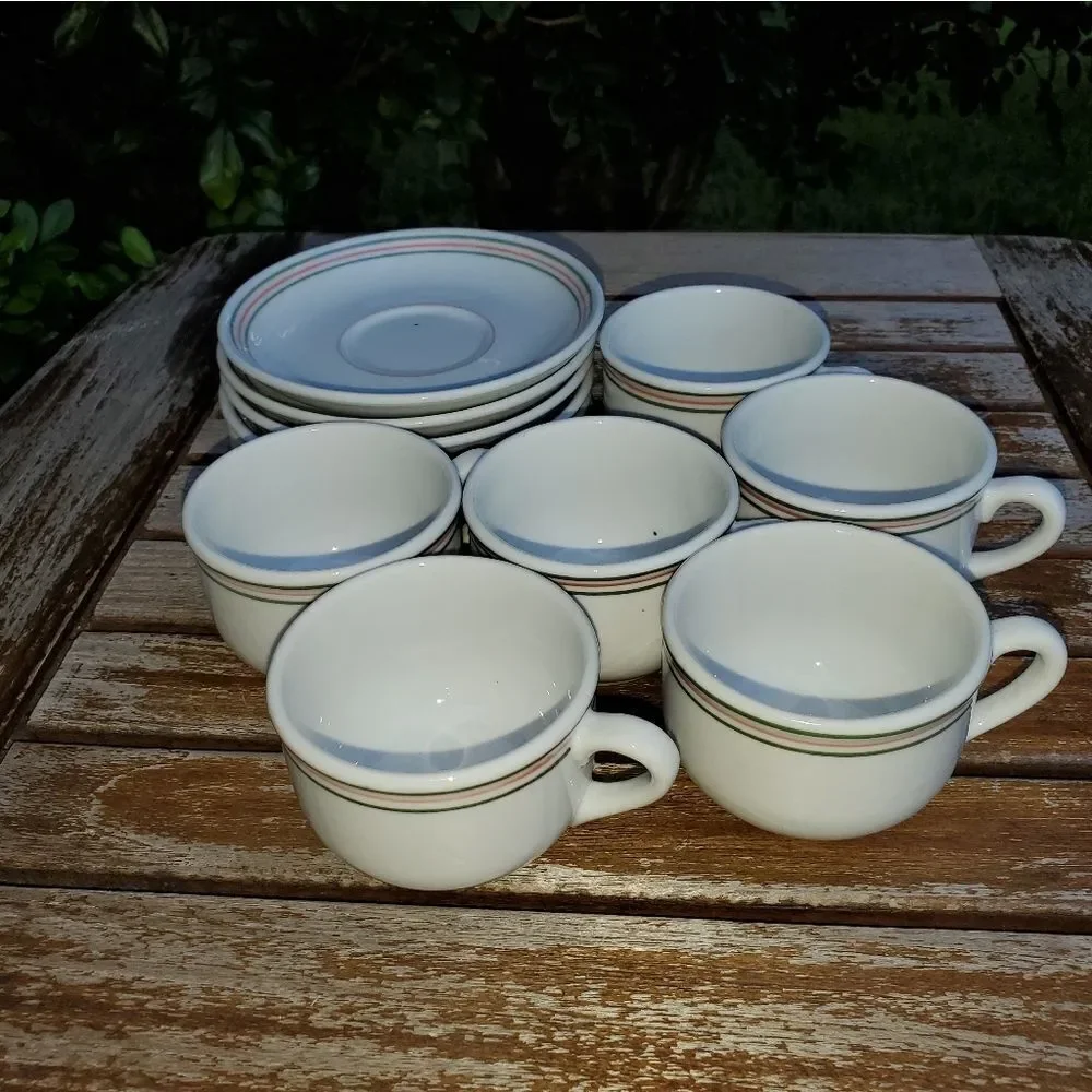 Noritake China Tea Cups Saucers Set of 6